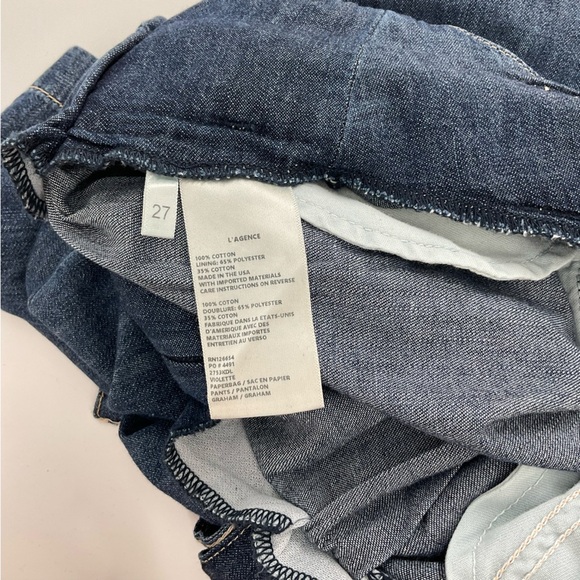 L'AGENCE Violette Cotton Paperbag Pants Size 27 NEW - Picture 11 of 15